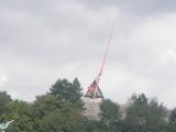 der berühmte Metronome im Park von Letna - ein schöner Ort zum Sitzen und Plaudern mit Freunden