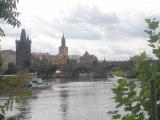 außergewöhnlicher Blick auf die Karlsbrücke von der Kleinseite