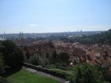 Schöner Blick auf sonnige Prag